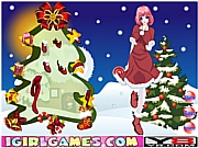 Флеш игра онлайн Прекрасная Рождественская Девочка 2
