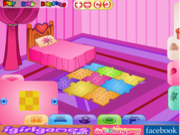 Флеш игра онлайн Прекрасная спальня девушки