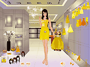 Флеш игра онлайн Роскошные Желтый Одеваются / Luxury Yellow Dressup