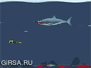 Флеш игра онлайн Безумная акула