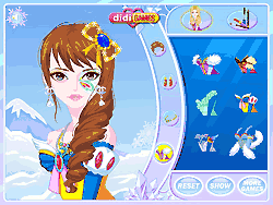 Флеш игра онлайн Магический ледяной макияж / Magical Fairy Ice Makeup