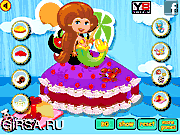 Флеш игра онлайн Волшебный пирожок / Magical Mermaid Cake 