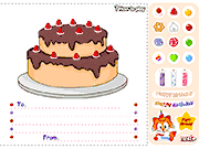 Флеш игра онлайн Сделать торт ко дню рождения