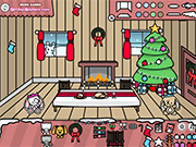 Флеш игра онлайн Устроить сцену: Рождество номер / Make a Scene: Christmas Room