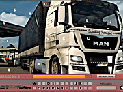 Флеш игра онлайн Грузовики Man Скрытые Буквы / Man Trucks Hidden Letters