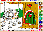 Флеш игра онлайн Margot and Chris 1 - Rossy Coloring Games 