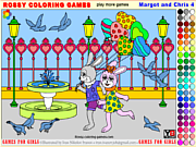 Флеш игра онлайн Марго и Крис 4 / Margot and Chris 4 - Rossy Coloring Games 