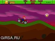 Флеш игра онлайн Поездка с Марио / Mario ATV Trip