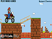 Флеш игра онлайн Марио на мосту / Mario Bridge Run
