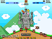 Флеш игра онлайн Марио - Оборона замка / Mario Castle Defense