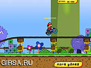 Флеш игра онлайн Марио - байкер / Mario Combo Biker 