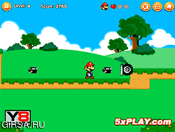 Флеш игра онлайн Опасный лес для Марио / Mario Danger Forest