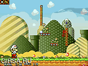 Флеш игра онлайн Марио с огненными шарами :) / Mario Fire Bounce 2