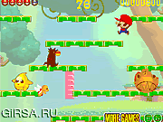 Флеш игра онлайн Марио в джунглях / Mario Jungle Adventures