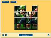 Флеш игра онлайн Братья Марио. Головоломка / Mario Matrix Sliding 