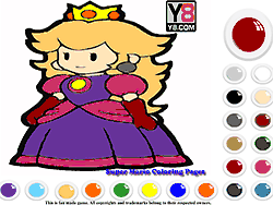 Флеш игра онлайн Раскраска принцесса Марио