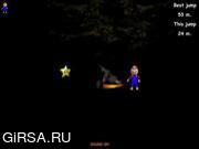 Флеш игра онлайн Марио Хэллоуин / Mario's Halloween Pumpkin Jump