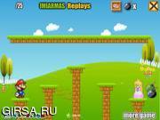 Флеш игра онлайн Марио на воздушном шаре