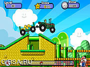 Флеш игра онлайн Марио трактор