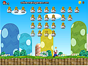 Флеш игра онлайн Марио против захватчиков / Mario World Invaders