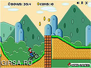 Флеш игра онлайн Марио BMX / Mario BMX