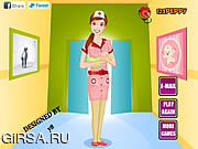 Флеш игра онлайн Медсестра одевается