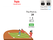 Флеш игра онлайн Математика Бейсбол