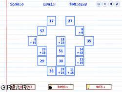 Флеш игра онлайн Математический маджонг / Math Mahjong