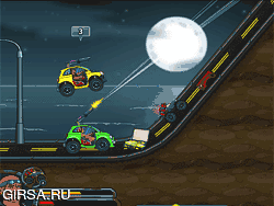 Флеш игра онлайн Яростный гонщик смерти / Max Fury Death Racer