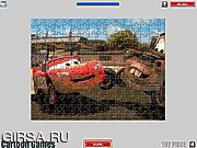 Флеш игра онлайн Автомобильная мозайка Макквина / McQueen Cars Jigsaw