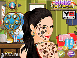 Флеш игра онлайн Татуировки Менган фокс / Megan Fox Tattoos Makeover