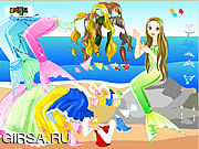 Флеш игра онлайн Mermaid одевается 2 русалки