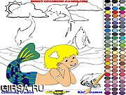 Флеш игра онлайн Раскраска - Русалочка / Mermaid Coloring