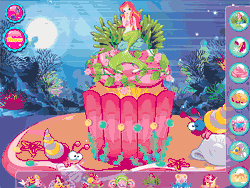 Флеш игра онлайн Кекс русалки / Mermaid Cupcake