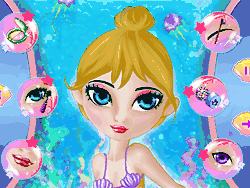 Флеш игра онлайн Макияж русалки Стеллы / Mermaid MakeUp Stella