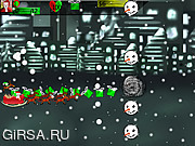 Флеш игра онлайн Счастливого Рождества атака снеговики
