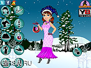 Флеш игра онлайн С Рождеством. Девочка наряжается / Merry Christmas Girl Dress Up