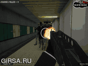 Флеш игра онлайн Оружие, зомби, 3Д / Metro Zombie Attack: Subway 3D