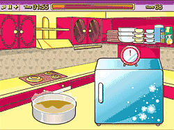 Флеш игра онлайн Мия готовит клубничный пирог