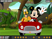 Игра Микки Маус Автомобиля Скрытые Шины