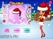 Флеш игра онлайн Мина и Лиза Новогодняя коллекция / Mina and Lisa Christmas Collection