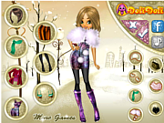 Флеш игра онлайн Мина / Mina's Winter Accessories 
