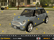 Флеш игра онлайн Мини Автомобили Скрытые Буквы
