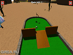 Флеш игра онлайн Мини-Гольф Западной / Mini Golf Western
