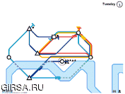 Флеш игра онлайн Мини-Метро / Mini Metro