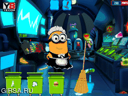 Флеш игра онлайн Беспорядок в лаборатории / Minion Laboratory Mess