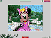 Флеш игра онлайн Минни Маус Головоломка / Minnie Mouse Jigsaw