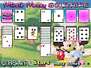 Флеш игра онлайн Минни Маус - пасьянс / Minnie Mouse Solitaire 