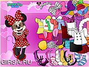 Флеш игра онлайн Мышь Минни одевает вверх / Minnie Mouse Dress Up
