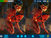 Флеш игра онлайн Чудотворная Божья коровка Найди отличия / Miraculous Ladybug Find the Differences